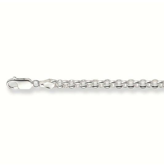 Schakelcollier - Jasseron - Zilver - 45cm - Karabijnhaak