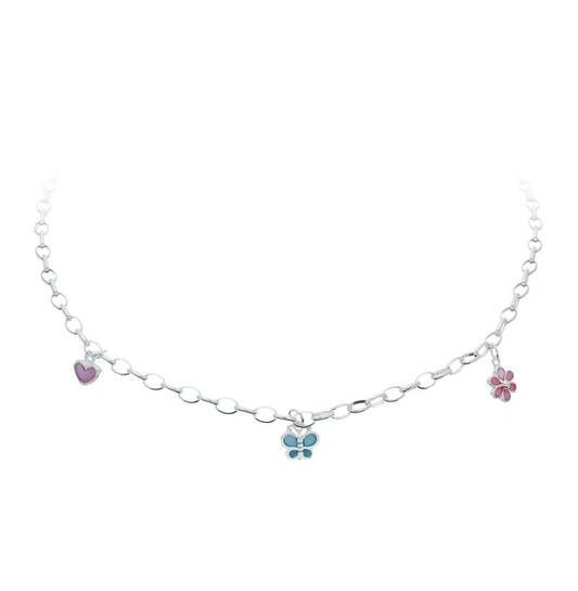 Bedelcollier - Jasseron - Zilver - 38cm
