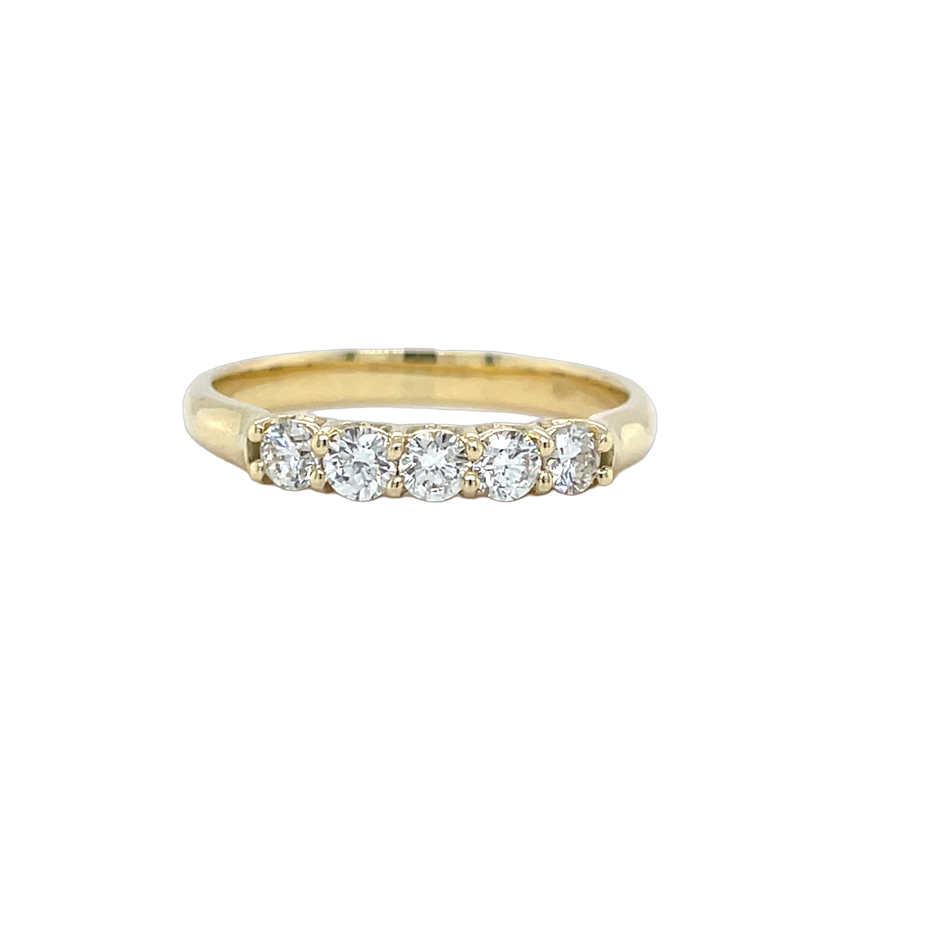 Gouden ring uit de Romance Collection By R&C met 5 diamanten van 0.10 carat
Zuiverheid Stenen: SI3
Steen kleur: wesselton