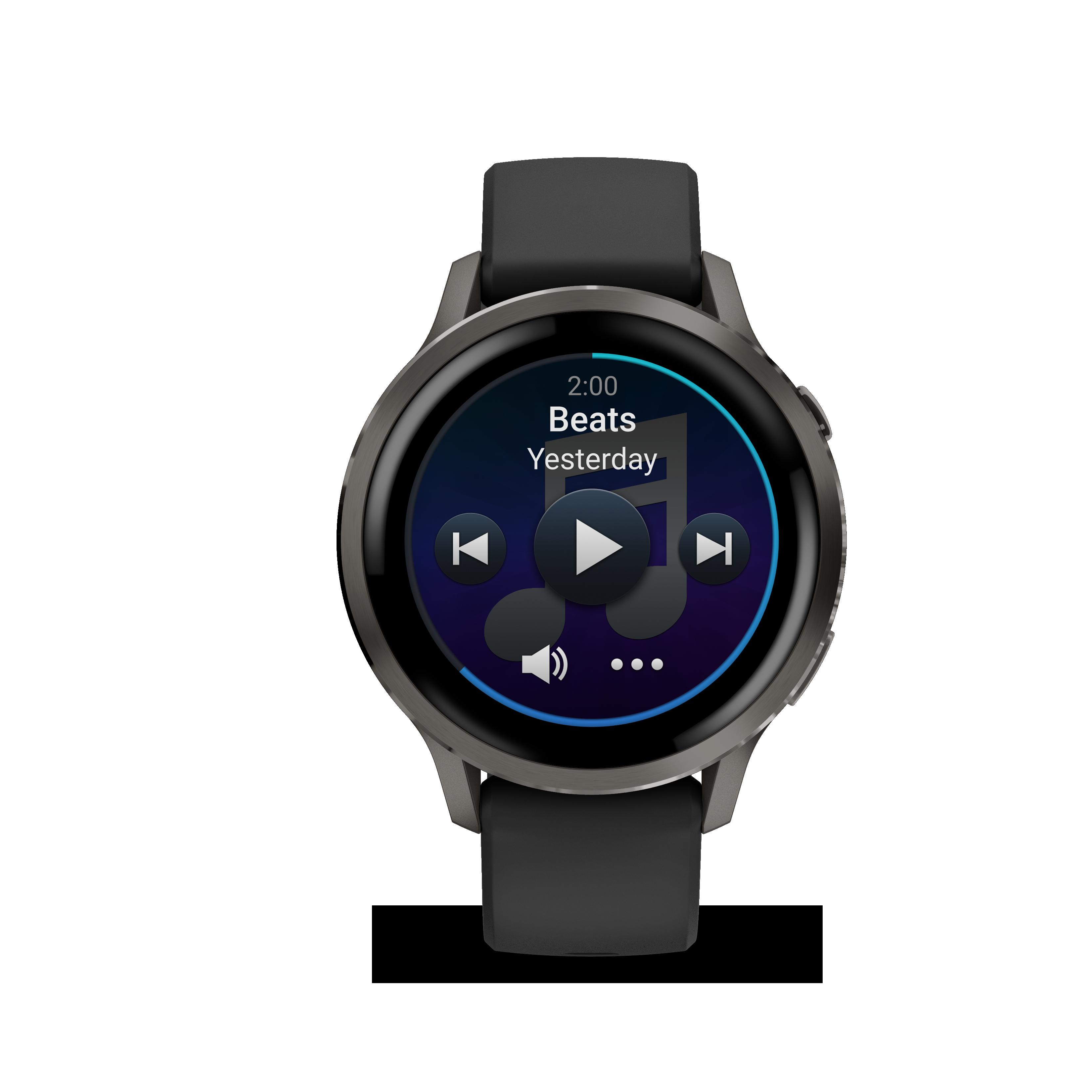 Garmin Venu 4 - 41mm Slate met Zwarte siliconen band 010-03013-02