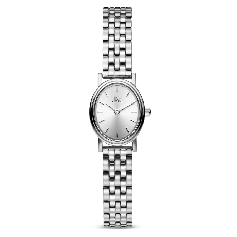 Step into timeless elegance with the Eloise Silver, a refined watch inspired by the graceful frame of an antique hand mirror. Its distinctive oval case, entirely in silver, mirrors the sophistication of vintage photo frames and royal mirrors. The silver-toned strap, dial, and case create a harmonious monochrome look that radiates understated luxury. With a quick-release strap system, the Eloise Silver adapts effortlessly to your style.