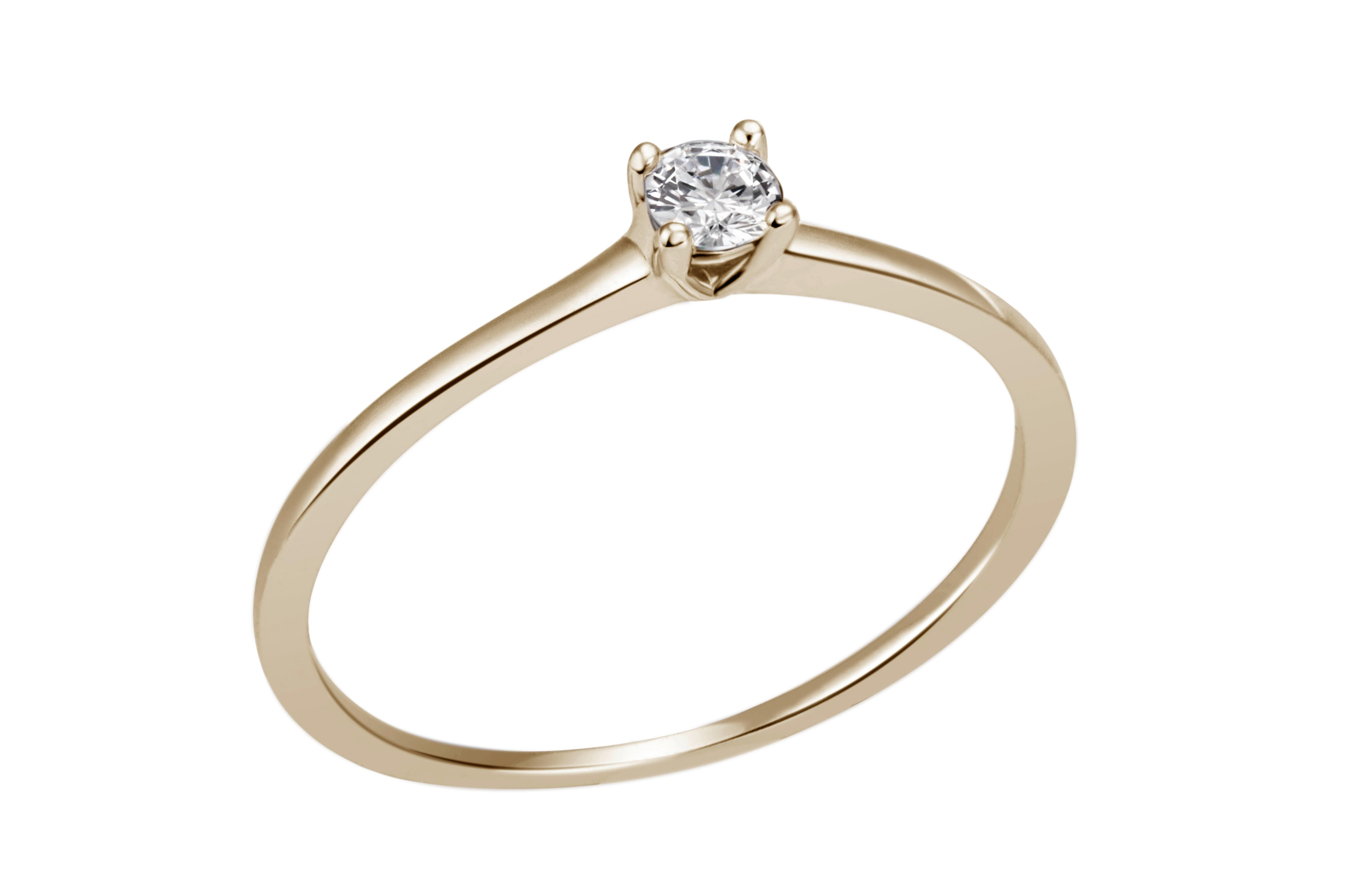 Solitairring GG 0.10ct