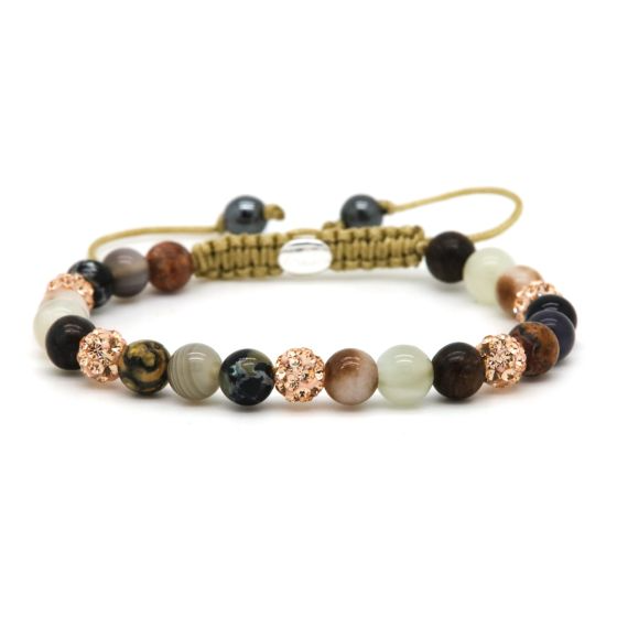 Karma armband, Spiral LYNA XS (rosegold crystal)