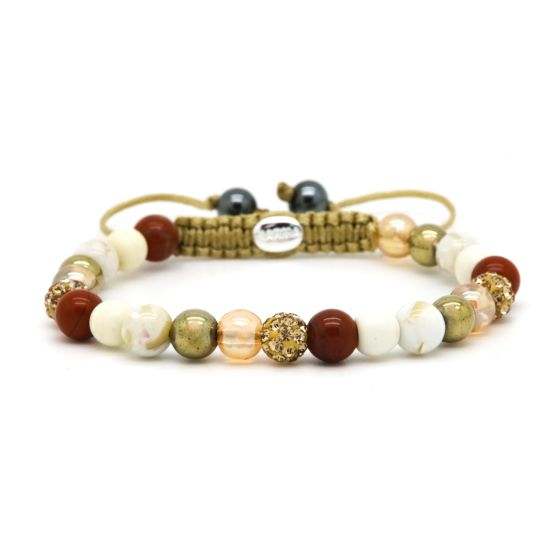 Karma armband, Spiral LIORA XS (gold crystal)