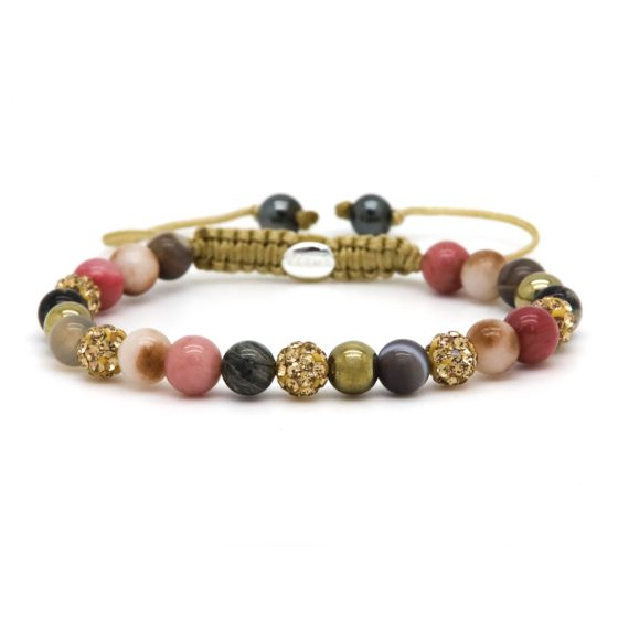 Karma armband, Spiral INES XS (gold crystal)