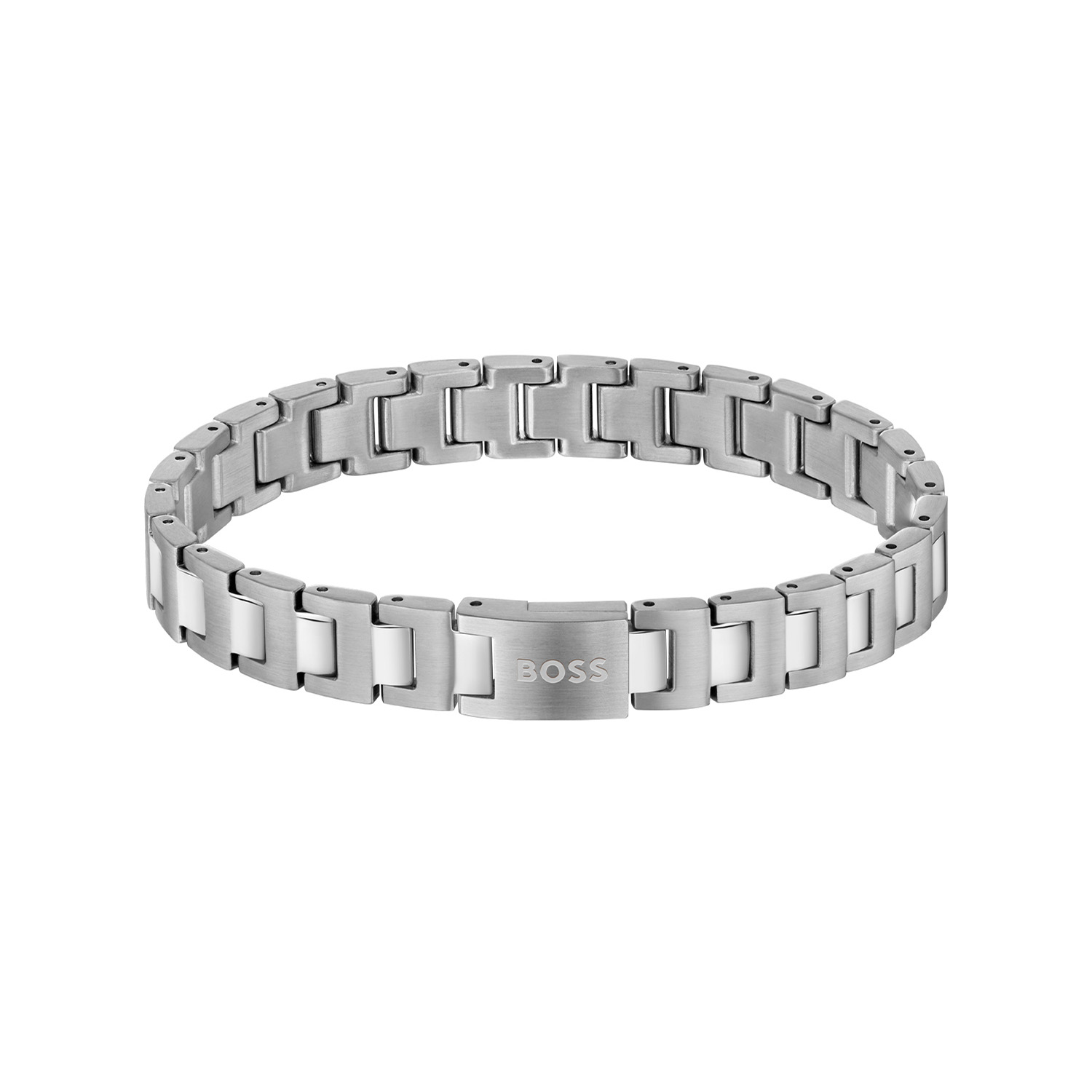 BOSS JEWELS HBJ1580751 CANDOR JEWELRY Mannen Armband 19cm
Deze armband van BOSS uit de CANDOR JEWELRY serie met artikelnr. HBJ1580751 is een stijlvol sieraad voor de echte BOSS klant. De stalen zilverkleurige schakelarmband toont als een horlogeband en heeft glimmende en matte schakels. Deze strakke armband heeft een magneetsluiting en een lengte van 19cm. Zeker goed te combineren met de bijpassende sieraden van BOSS. 

Het merk:
HUGO BOSS is afgestemd op levensstijlen waar het gaat om kwaliteit en precisie. Het wereldwijde fashionlabel is verdeeld in twee merken: BOSS en HUGO. Het merk BOSS biedt geavanceerde, moderne horloges gericht op kwaliteit en design om een onberispelijke look te cre&euml;ren &ndash; of het nu zakelijk, casual of sportief is. Ontdek de nieuwe horlogecollectie die bewijst dat details echt het verschil maken.

Specificaties:
- Artikelnr: HBJ1580751
- Schakelarmband
- Materiaal: Staal
- Zilverkleurig
- Lengte: 19cm