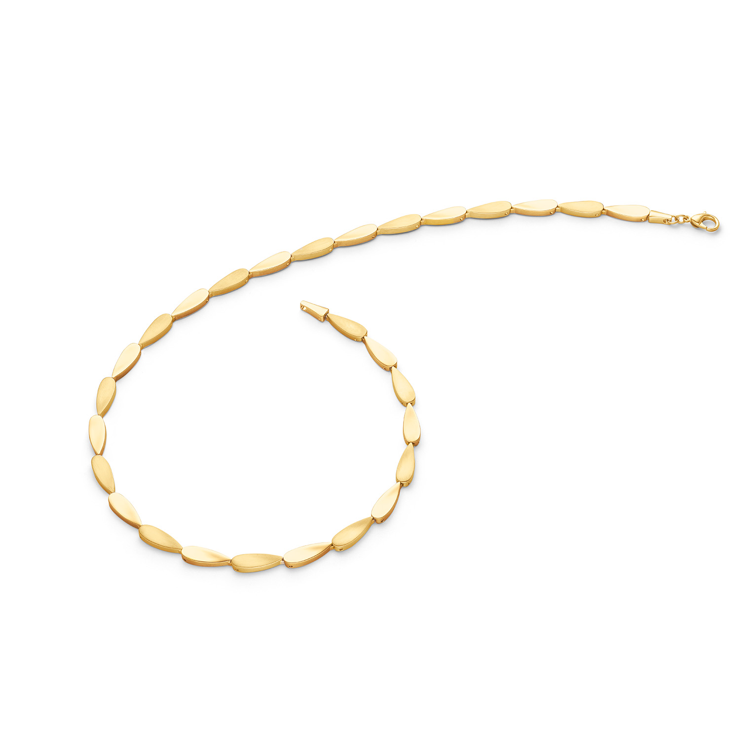 Boccia Collier Titanium Verguld 08068-03
Deze unieke titanium ketting van Boccia Titanium is een mooie toevoeging aan je sieradencollectie! Wat deze goudkleurige ketting uniek maakt, is dat er mat en glanzende druppelvormige schakels aan elkaar verbonden zijn. Combineer de ketting met het bijpassende collier en de oorbellen voor een complete look. De lengte is 45cm.

HET MERK
Boccia Titanium is het titanium merk van Nederland, dat zijn oorsprong in Duitsland vindt en is opgericht in het jaar 1992. Ontwikkeld door internationale ontwerpers. Alle titanium componenten van de BOCCIA TITANIUM collectie zijn gemaakt van 99,7% puur titanium; het bijzondere materiaal. Het is licht in gewicht, neemt de temperatuur van de huid aan en is zeer huidvriendelijk. Bovendien is het corrosie- en temperatuurbestendig.

SPECIFICATIES
- Ketting
- Puur titanium
- Mat en glanzend goudkleurig
- 45cm