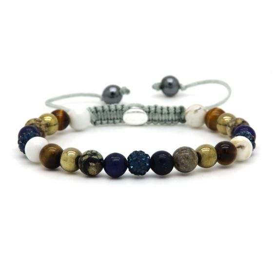 Karma armband, Spiral ARIMEE XS (blue crystal)