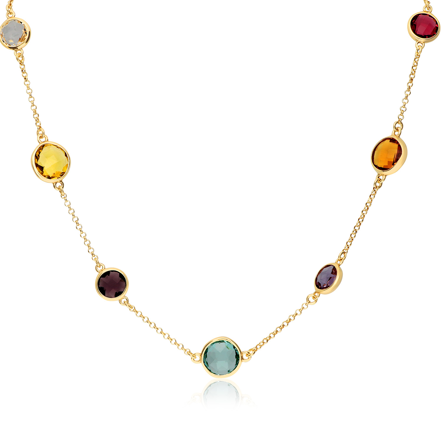 GLOW - 102.8609.55 - Ketting - Zilver - Citrien