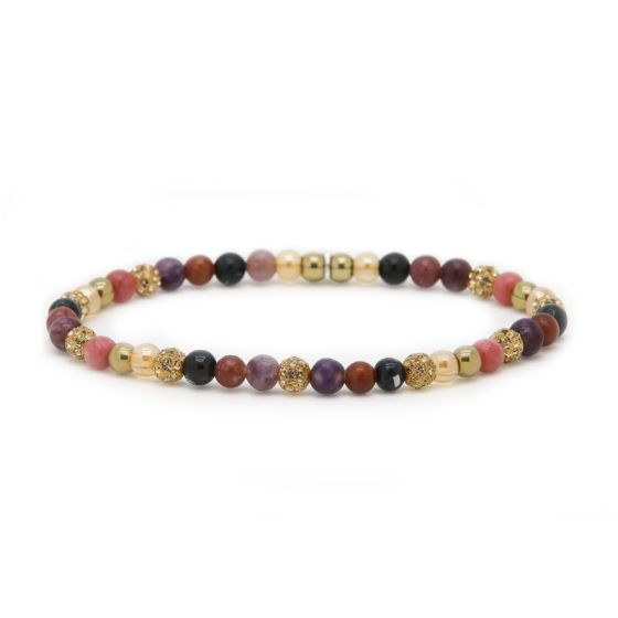 Karma armband, Spiral GAIA XXS (gold crystal)