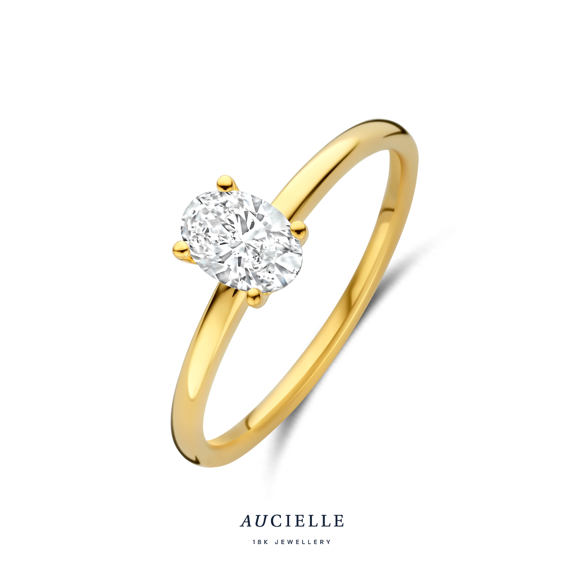 AuCielle Ring goud 18k LG Diamond 50p - AR9011A/54