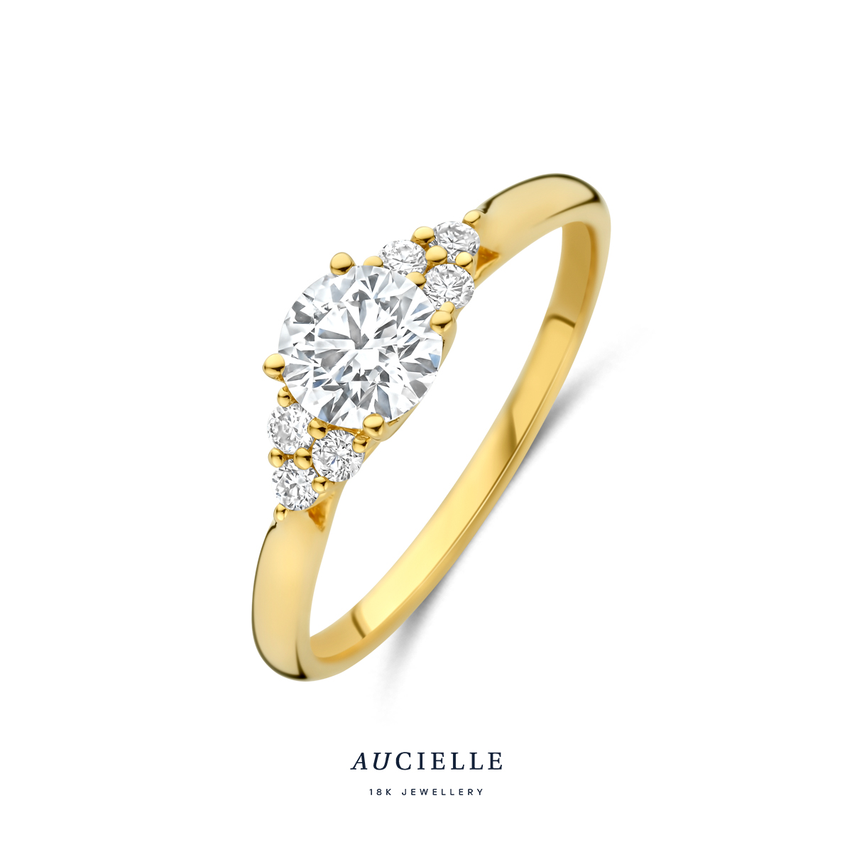 AuCielle Ring goud 18k LG Diamond 83p