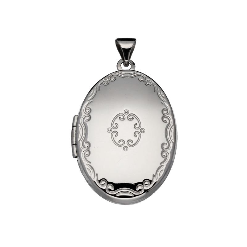 Gerodineerd zilveren medaillon 