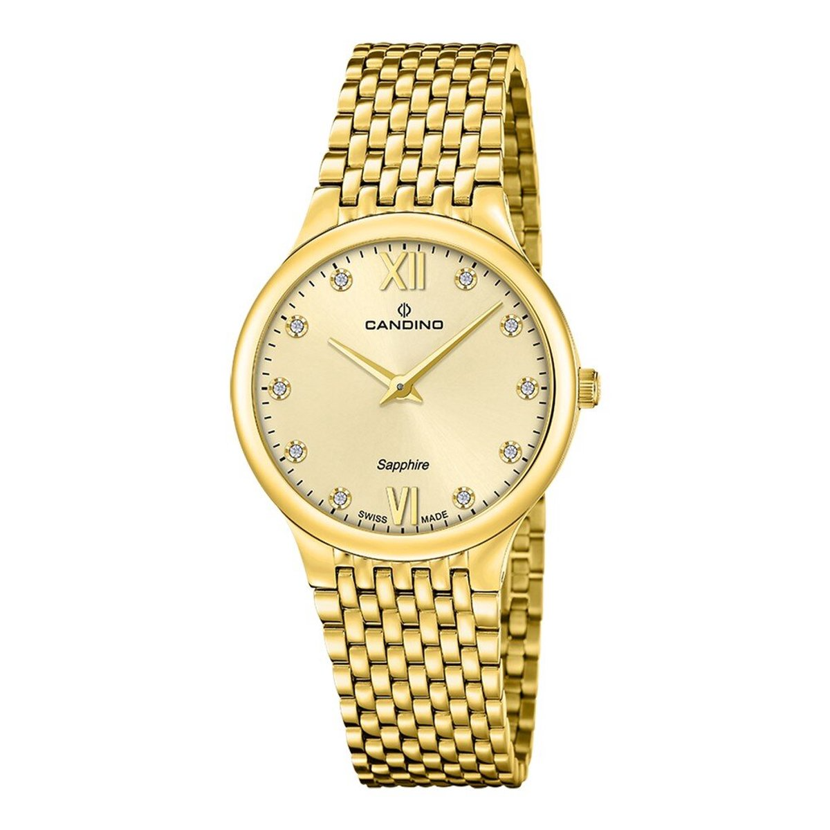 Candino Zwitserse vrouwen polsuurwerk C4791/2 met een roestvrijstalen kast