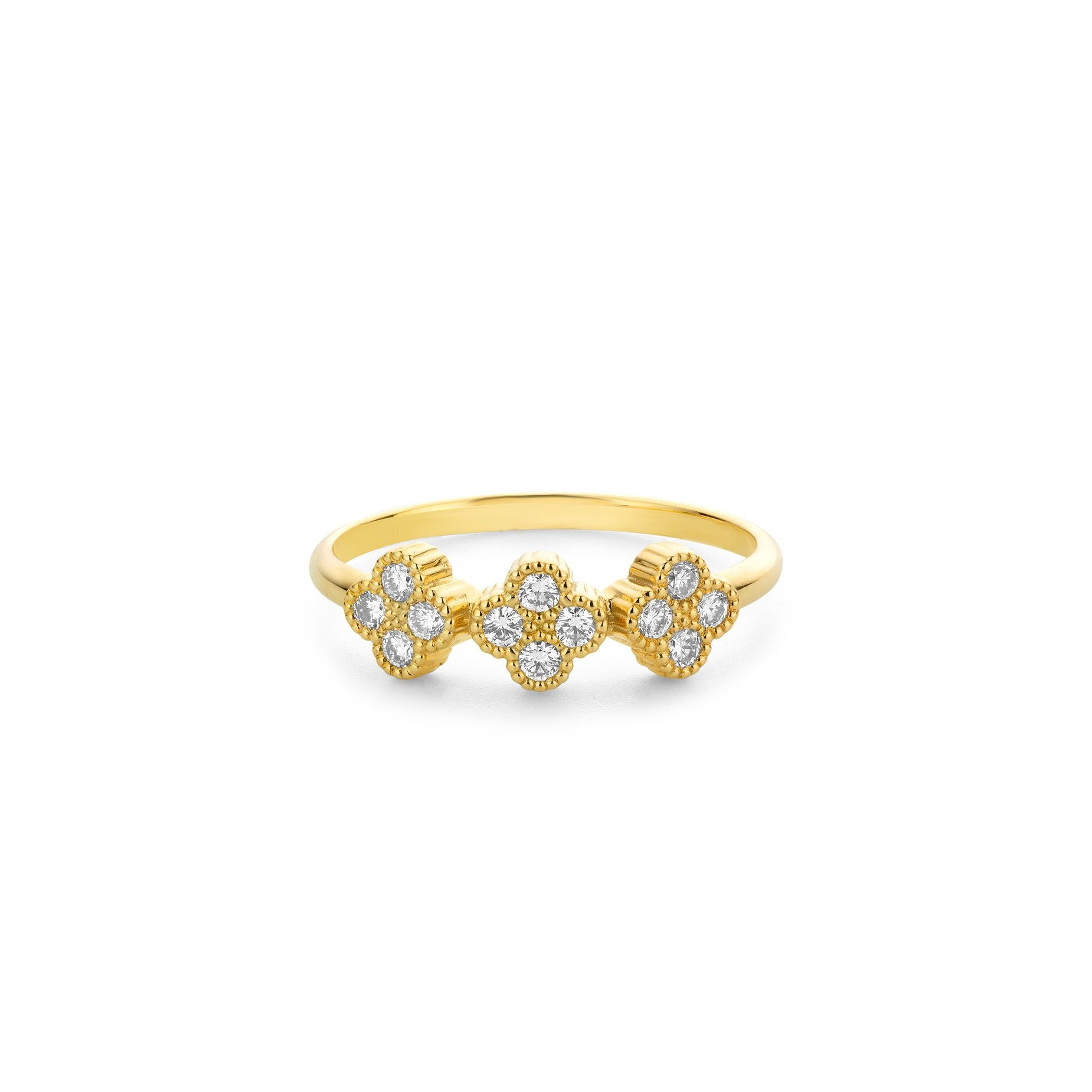 prachtige Miss Spring ring uit de duchess collectie 
 met 
12x0.02 Crt Diamant Briljant 