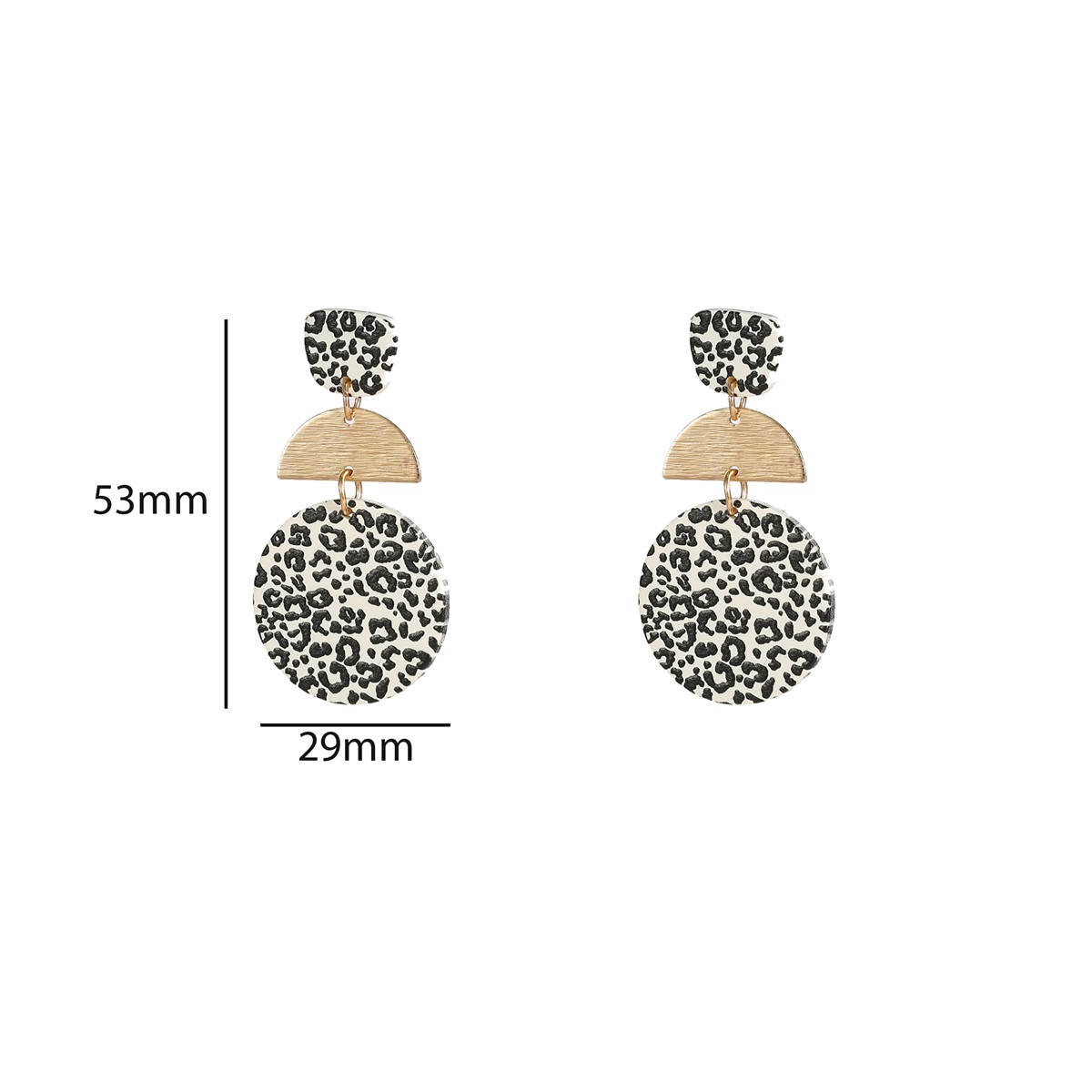 De Day & Eve Oorsteker Long Round Dangle - Cream Leopard E55051-1 combineert een stijlvol design met een trendy cream leopard print. Perfect als statement stuk voor elke gelegenheid. Deze oorbellen zijn ontworpen als stekers en brengen een elegante en tijdloze uitstraling. Draag ze met zowel casual als formele outfits voor een verfijnde look.