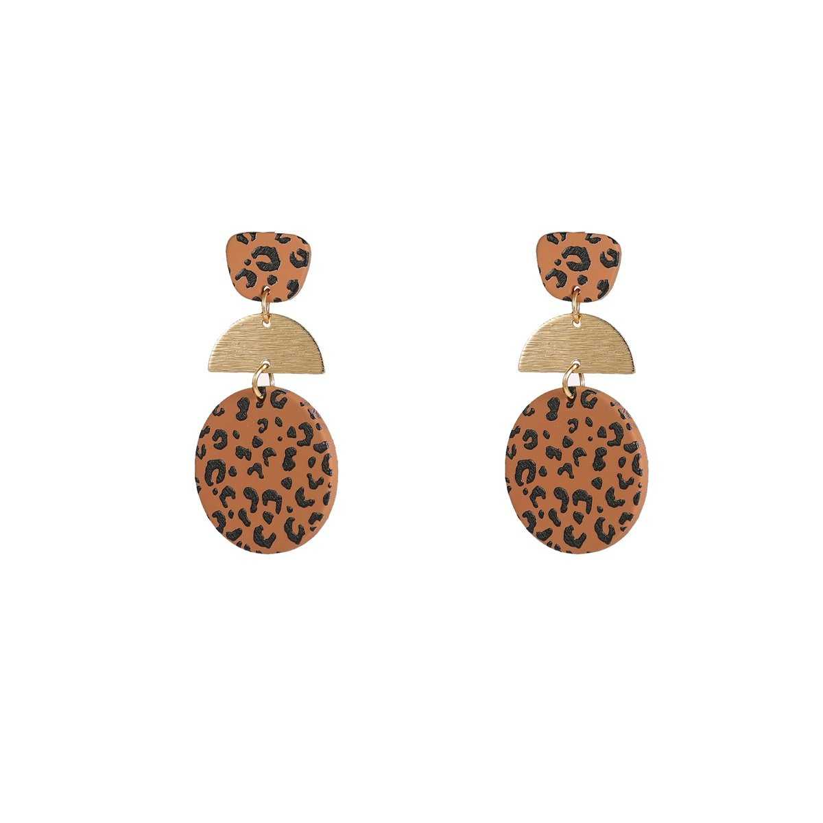De Day & Eve Oorstekers Long Round Dangle - Brown Leopard E55051-2 zijn stijlvolle oorbellen met een opvallend leopard patroon. Het model E55051-2, onderdeel van de categorie "Jewel" en type "Stud Earrings", biedt een moderne touch aan elke outfit. Perfect te dragen bij zowel casual als chique gelegenheden voor een unieke uitstraling.