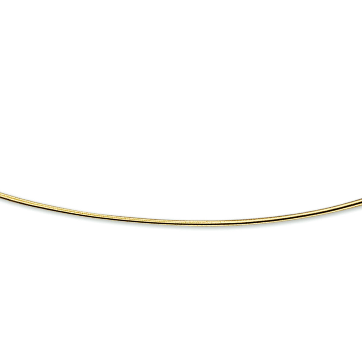 14k Geelgouden omega collier. De schakelbreedte is 1.1mm.