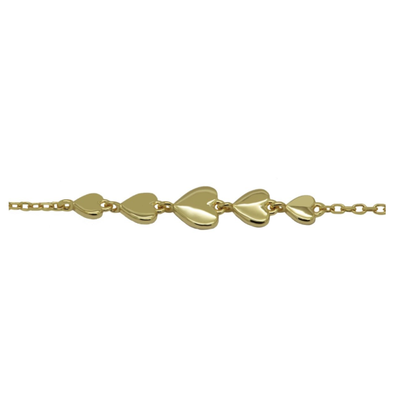 zilveren Karma armband, LOVING Goldplated