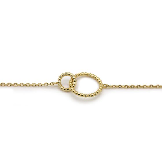 zilveren Karma armband, GEM Goldplated