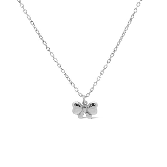 zilveren Karma collier, BELLE Bow Silver