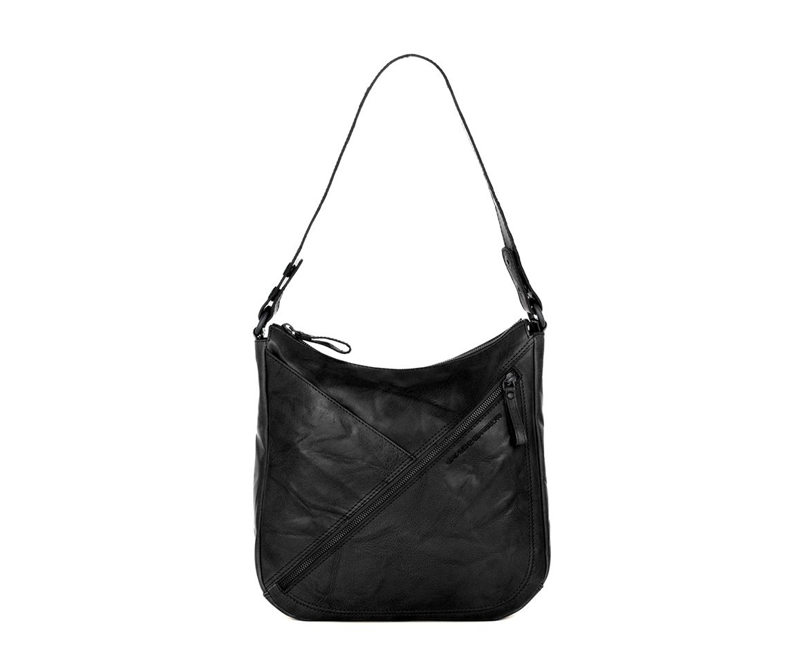 Spikes & Sparrow Schoudertas ‘Lillia’ – Bronco Leer |

De Spikes & Sparrow Lillia tas is een stijlvolle én functionele leren tas, perfect voor dagelijks gebruik. Gemaakt van hoogwaardig bronco leer, dat bekend staat om zijn natuurlijke uitstraling en duurzame kwaliteit.

Met zowel een korte afneembare riem als een lange verstelbare schouderriem, kun je deze tas dragen als handtas, schoudertas of crossbody – helemaal zoals jij wilt.

Kenmerken:

Kleur: Black

Modelnaam: Lillia

Materiaal: Natuurlijk gelooid bronco leer

Afmetingen:

Hoogte: 28 cm

Breedte: 28 cm

Diepte: 7 cm

Indeling buitenkant:

Handig steekvak aan de voorzijde – ideaal voor je telefoon

Ritsvak aan de achterzijde – veilig en snel toegankelijk

Korte afneembare draagriem – stijlvol in de hand of over de arm

Lange afneembare én verstelbare schouderband – comfortabel crossbody te dragen

Indeling binnenkant:

Steekvak – voor je smartphone of kleine items

Ritsvak – voor veilig opbergen van waardevolle spullen

Deze Lillia tas van Spikes & Sparrow is compact, praktisch en elegant – perfect voor de vrouw die houdt van functioneel design met een stoere, leren look.