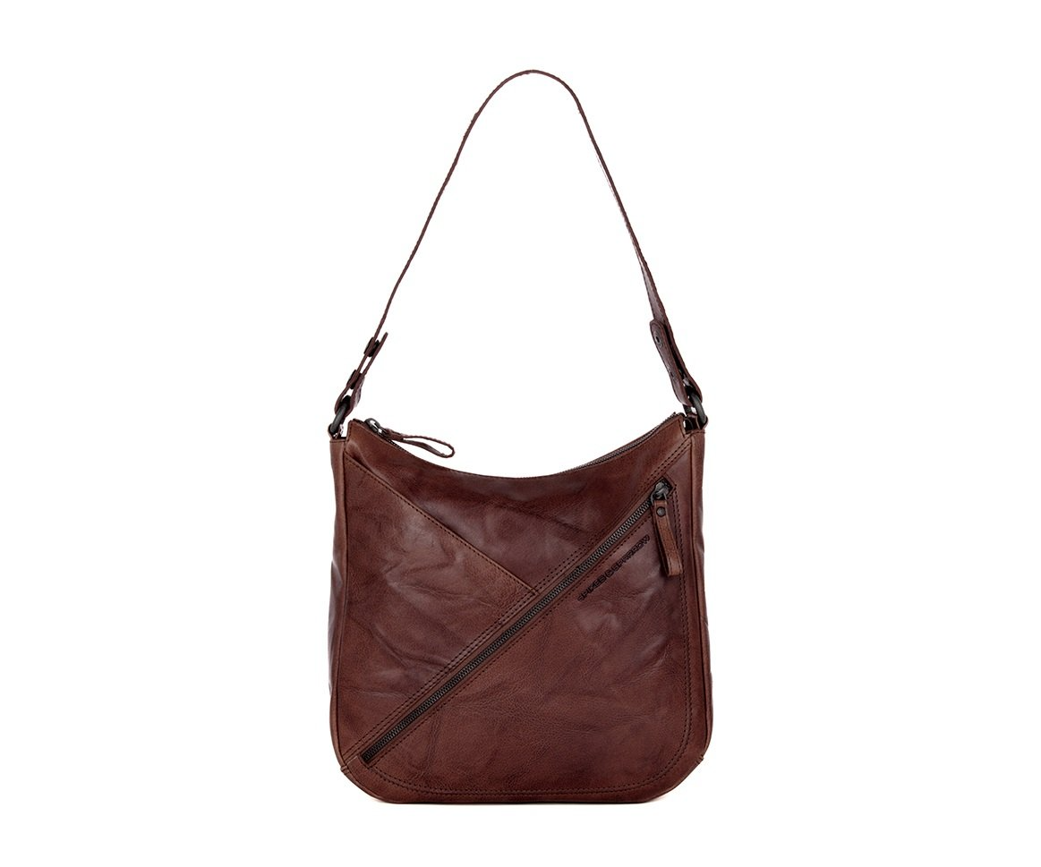 Spikes & Sparrow Schoudertas ‘Lillia’ – Bronco Leer |

De Spikes & Sparrow Lillia tas is een stijlvolle én functionele leren tas, perfect voor dagelijks gebruik. Gemaakt van hoogwaardig bronco leer, dat bekend staat om zijn natuurlijke uitstraling en duurzame kwaliteit.

Met zowel een korte afneembare riem als een lange verstelbare schouderriem, kun je deze tas dragen als handtas, schoudertas of crossbody – helemaal zoals jij wilt.

Kenmerken:

Kleur: D. Brown

Modelnaam: Lillia

Materiaal: Natuurlijk gelooid bronco leer

Afmetingen:

Hoogte: 28 cm

Breedte: 28 cm

Diepte: 7 cm

Indeling buitenkant:

Handig steekvak aan de voorzijde – ideaal voor je telefoon

Ritsvak aan de achterzijde – veilig en snel toegankelijk

Korte afneembare draagriem – stijlvol in de hand of over de arm

Lange afneembare én verstelbare schouderband – comfortabel crossbody te dragen

Indeling binnenkant:

Steekvak – voor je smartphone of kleine items

Ritsvak – voor veilig opbergen van waardevolle spullen

Deze Lillia tas van Spikes & Sparrow is compact, praktisch en elegant – perfect voor de vrouw die houdt van functioneel design met een stoere, leren look.