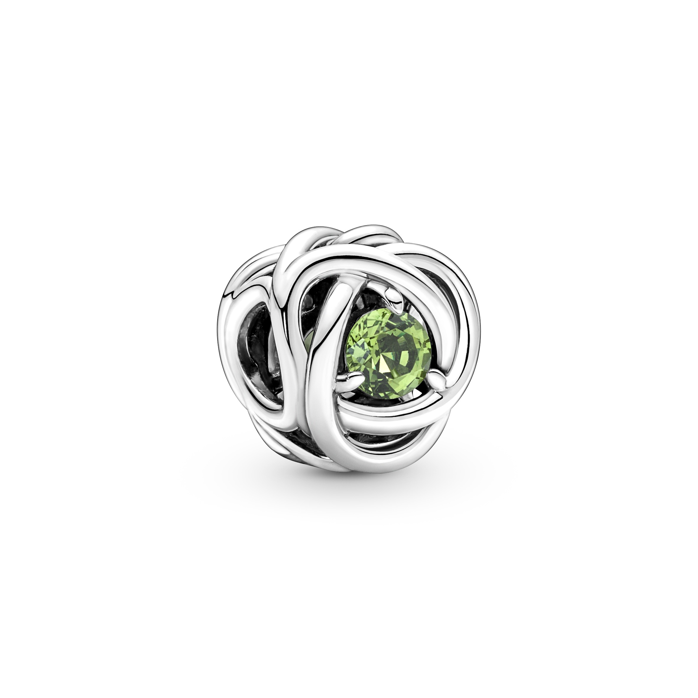 Pandora - August Spring Green Eternity Circle Charm - 790065C03