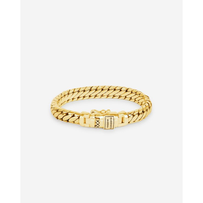 De Ben schakel is een van onze populairste collecties, die met recht een echt Buddha to Buddha icoon genoemd wordt. Deze Ben XS armband is een verfijnde variant van de klassieke Ben, gemaakt van gerecycled sterling zilver en voorzien van een duurzame 14k vergulde laag. Met passie met de hand vervaardigd door de beste ambachtslieden van Zuid-Oost Azië. Welke mijlpaal vier jij met dit sieraad?