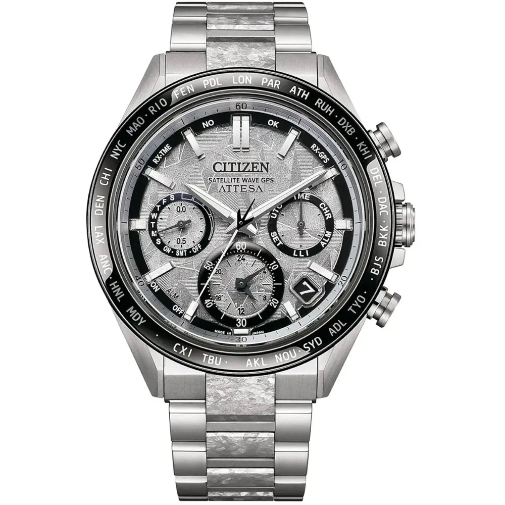 Citizen Attesa Satellite Wave GPS F950 Platinum Horloge CC4076-65A 