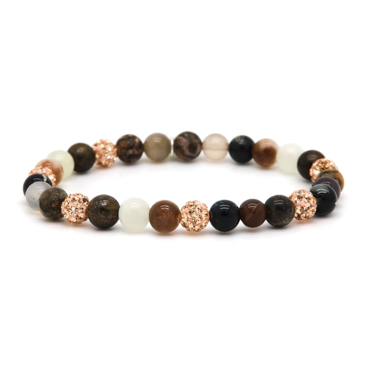 De Karma armband Spiral LYNA XS Elastic in rosegoud met kristal, modelnummer KAR-80184EL, is een verfijnde sieraad. Dit elegante accessoire accentueert elke outfit perfect. Draag het solo voor subtiele charme of combineer het met andere armbanden voor een opvallende look. Ideaal voor dagelijkse stijl of speciale gelegenheden.