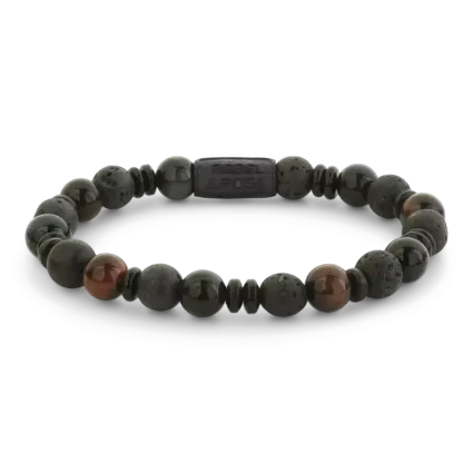 De Variations Mix-Black - 8mm M, modelnummer 24947, is een verfijnde armband ontworpen met veelzijdigheid en stijl in gedachten. Perfect voor zowel casual als formele gelegenheden. Draag hem solo voor een subtiele look of combineer met andere sieraden voor een gedurfde statement. 