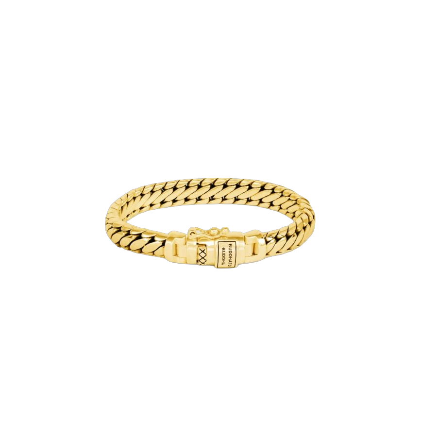 De Ben schakel is een van onze populairste collecties, die met recht een echt Buddha to Buddha icoon genoemd wordt. Deze Ben XS armband is een verfijnde variant van de klassieke Ben, gemaakt van gerecycled sterling zilver en voorzien van een duurzame 14k vergulde laag. Met passie met de hand vervaardigd door de beste ambachtslieden van Zuid-Oost Azië. Welke mijlpaal vier jij met dit sieraad?