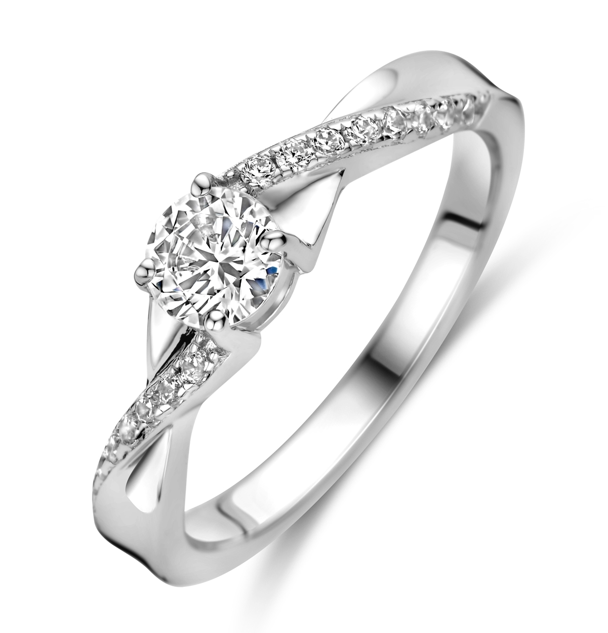 Deze prachtige Rosa di Luca ring is gemaakt van zilver en is voorzien van zirkonia stenen. De ring heeft maat 58 en heeft een elegante uitstraling. Het is perfect voor dagelijks gebruik of bij speciale gelegenheden. Draag deze ring alleen of combineer hem met andere zilveren accessoires voor een trendy look. Stijlvol en tijdloos, deze ring voegt glans toe aan elke outfit.