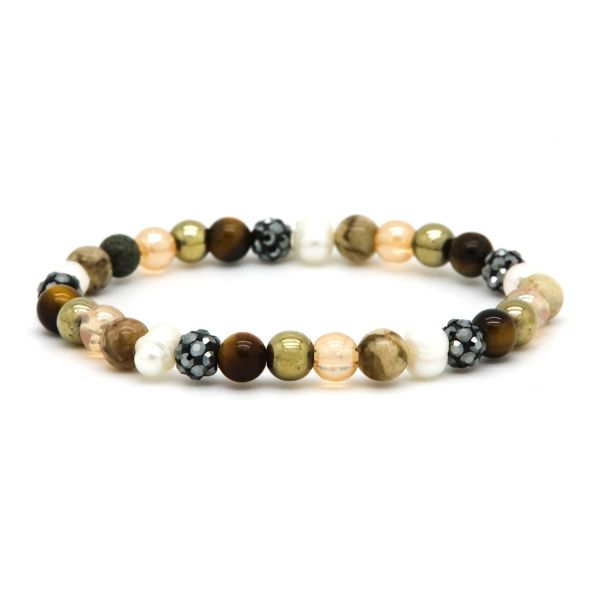 De Karma armband Spiral ELARA XS Elastic met modelnummer KAR-80172EL heeft hematiet-kristallen en is een stijlvolle toevoeging aan je sieradencollectie. Dit juweel, combineert elegantie en functionaliteit. Draag hem solo voor een subtiele look of in combinatie met andere armbanden voor een trendy uitstraling. Perfect voor elke gelegenheid.