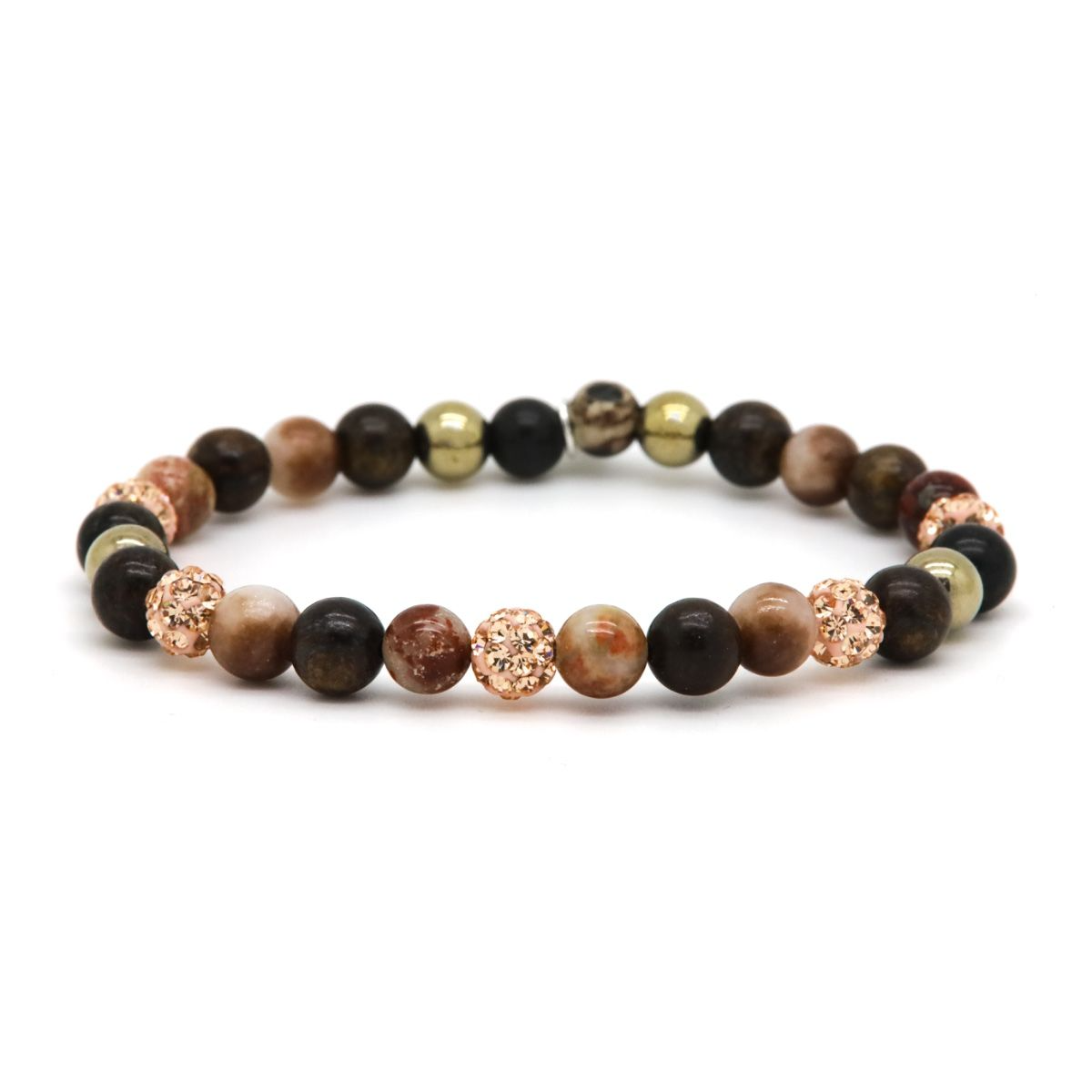 De Karma armband Spiral LILOU XS Elastic in rosegoud kristal (modelnummer KAR-80185EL) is een verfijnde en elegante armband. Het heeft een elastisch ontwerp voor comfortabel dragen en is versierd met prachtige rosegouden kristallen. Perfect te combineren met zowel casual als formele outfits. Draag het solo of in combinatie met andere armbanden voor een trendy bohemian look.