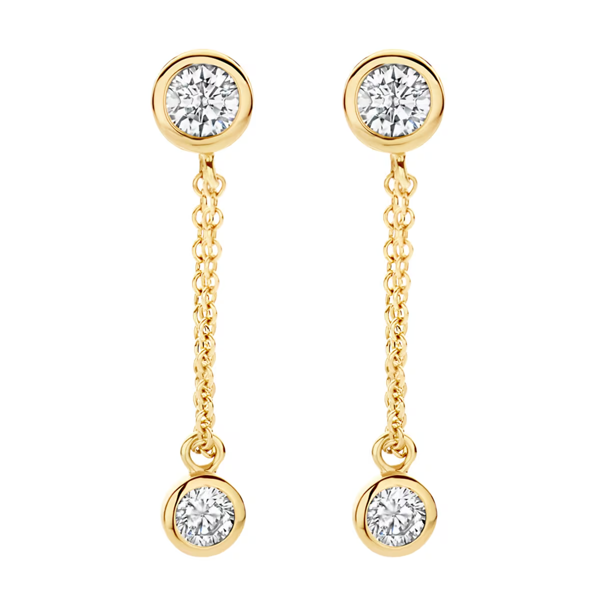 Blush Oorknoppen 7347YZI - Geel Goud (14k) met Zirkonia