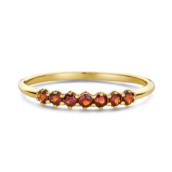 Swing Jewels gouden ring met granaat in maat 54
