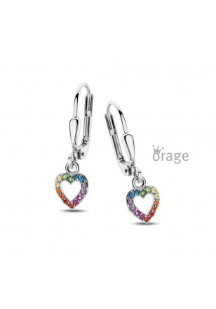 Orage Kids Oorbellen met hartjes, modelnummer K2970, zijn prachtige sieraden. Deze oorbellen zijn 22 mm groot, zilverkleurig en gemaakt van 925 sterling zilver. Perfect voor dagelijks gebruik of speciale gelegenheden en voegen een vleugje elegantie toe aan elke outfit.