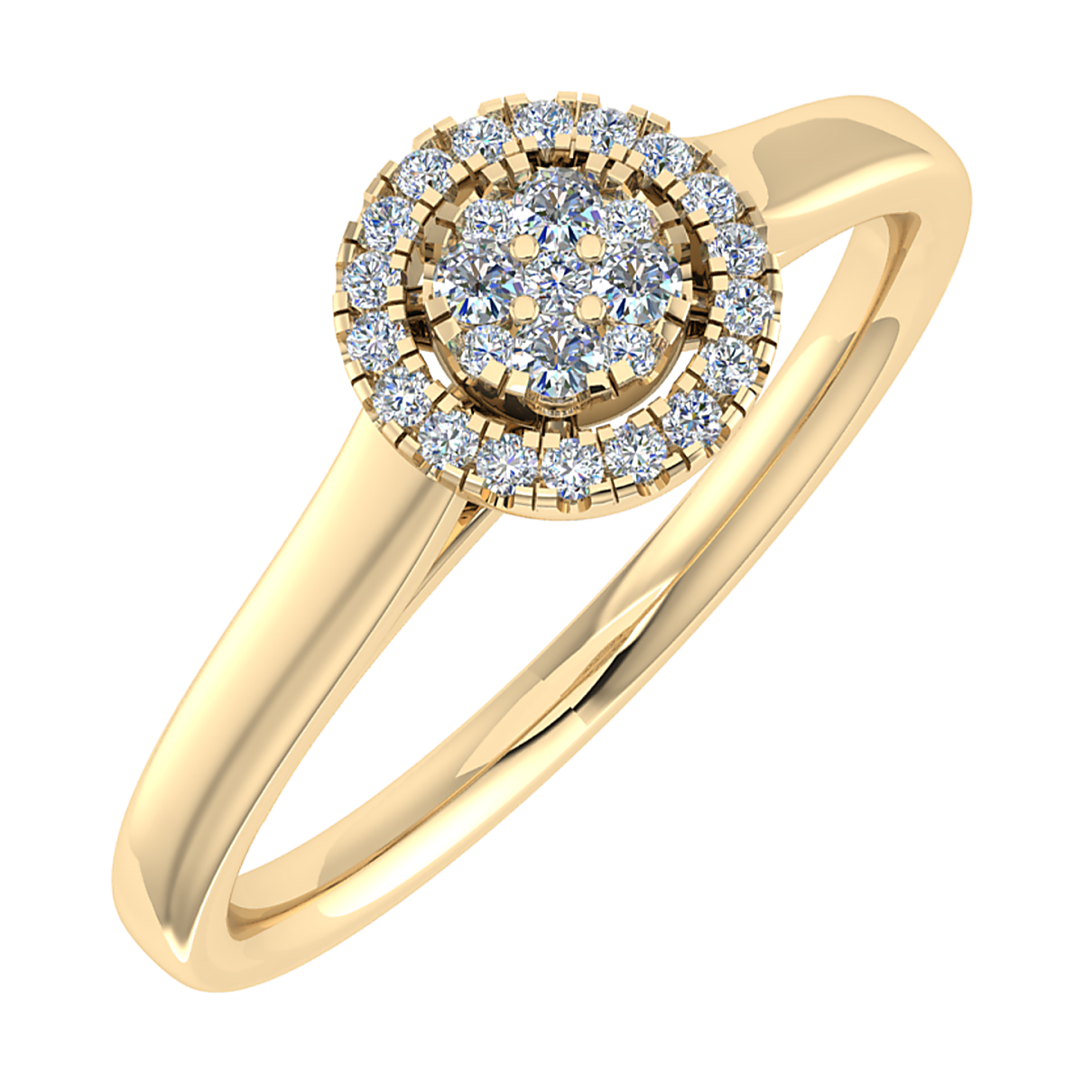 Deze 14k geelgouden ring, modelnummer VERF1001-10, bevat een schitterende briljantgeslepen diamant van 0,10 karaat met VS2 zuiverheid en G-kleur. De ringmaat is 53 en de ring is nieuw. Draag deze elegante en tijdloze ring als een dagelijkse eyecatcher of voor speciale gelegenheden. Perfect te combineren met andere gouden sieraden.