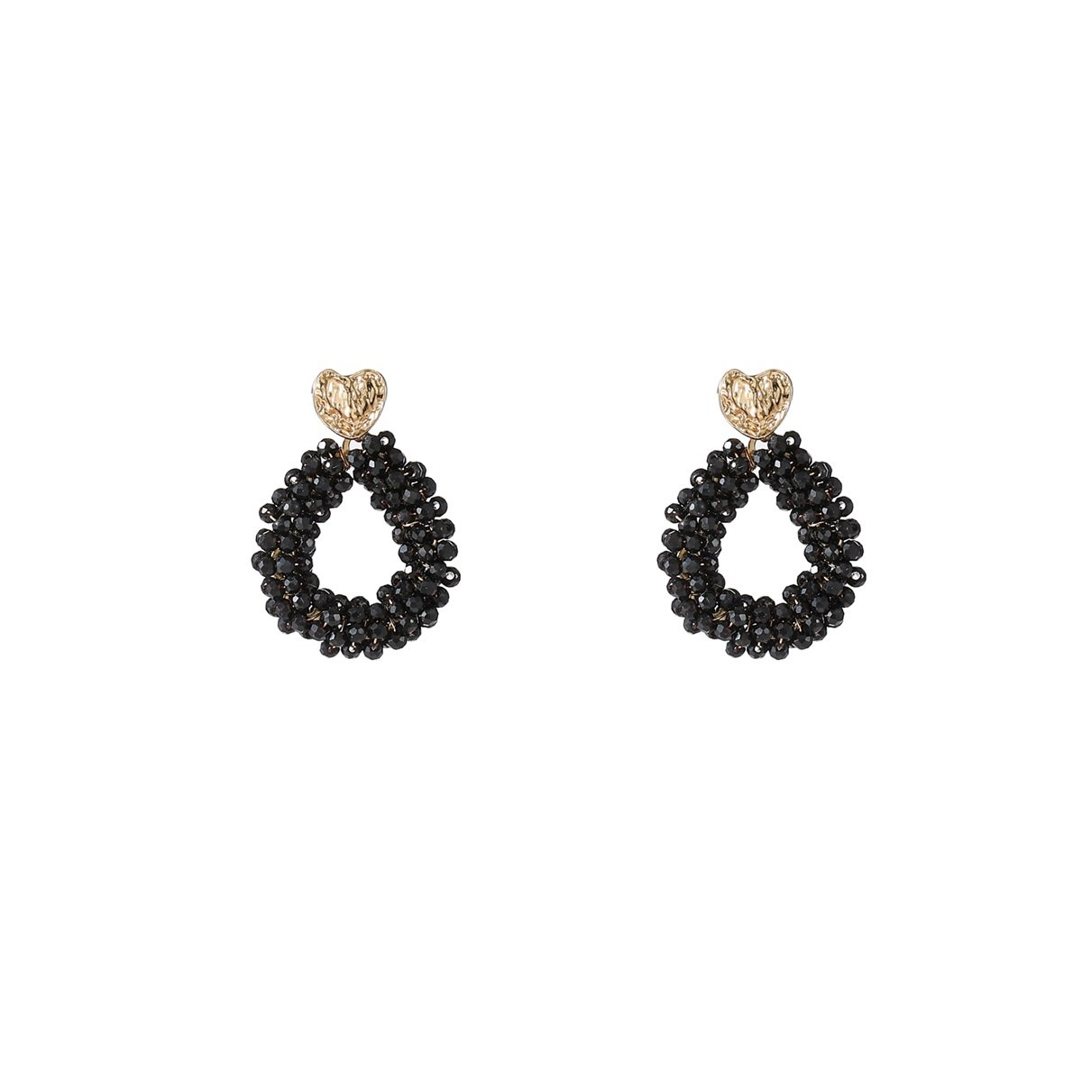 De Day & Eve oorstekers Heart Drop in 14K zwart (modelnummer E55216-1) zijn elegante sieraden met een hartvormige hanger, ideaal als subtiele maar stijlvolle toevoeging aan elke outfit. Deze studs zijn perfect voor dagelijks gebruik, of als accent bij een avondoutfit. Draag met opgestoken haar om de oorbellen te laten stralen.