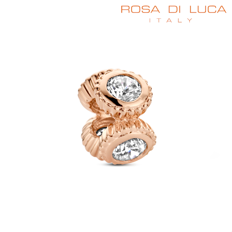 Rosa di Luca 665.001 Bedel Rose Verguld met Zirkonia