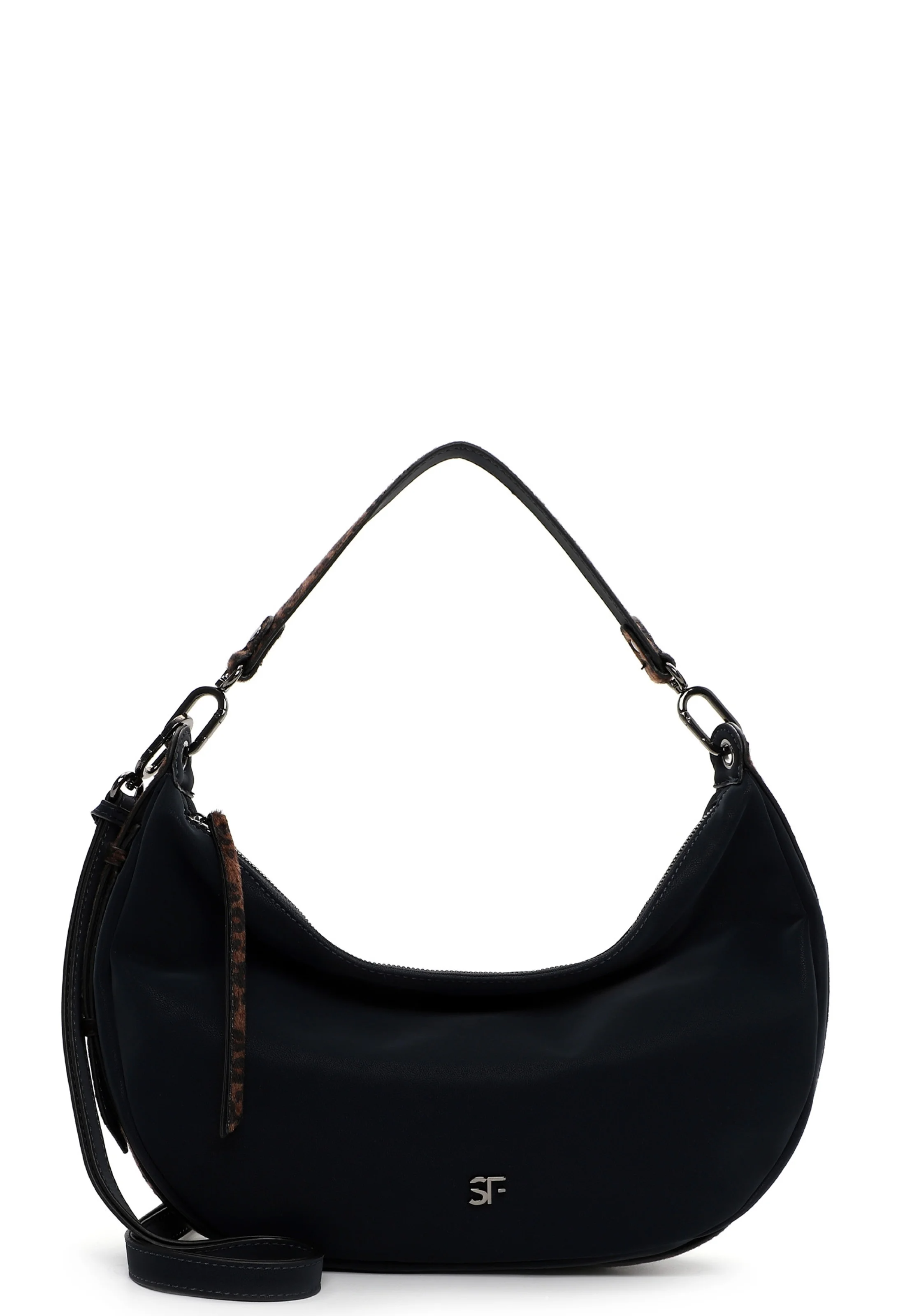 SFY Sammy Medium Hobo Bag – Stijlvolle en Praktische Handtas van Fijn Synthetisch Materiaal

Ben jij op zoek naar een stijlvolle en praktische handtas voor dagelijks gebruik? De SFY Sammy medium Hobo Bag combineert mode, comfort en functionaliteit in één elegant ontwerp. Deze prachtige schoudertas is vervaardigd uit hoogwaardig synthetisch materiaal met een echte leerlook, wat zorgt voor een luxe uitstraling zonder dierlijke bestanddelen.

Kenmerken:

Trendy & veelzijdig ontwerp: De tas heeft een subtiele patroonmix en stijlvolle Single Lettering-details, waardoor hij bij elke outfit past – of je nu naar je werk gaat, een dagje gaat shoppen of een avondje uit plant.

Praktische indeling: Met een ruim hoofdvak, een binnenvak met rits, een extra binnenvak én een handig achtervak met rits biedt deze tas voldoende ruimte voor al je dagelijkse essentials zoals je telefoon, portemonnee en sleutels.

Comfortabel in gebruik: Dankzij de zachte feel en het lichte synthetische materiaal is deze tas erg prettig te dragen. Draag hem stijlvol over je schouder met het comfortabele handvat.

Duurzaam & diervriendelijk: De tas bevat geen dierlijke bestanddelen en is dus een bewuste keuze voor modebewuste vrouwen.

Of je nu houdt van een klassieke, moderne, elegante of casual stijl, met de SFY Sammy medium pouch straal je altijd zelfvertrouwen en stijl uit. Deze tas wordt ongetwijfeld jouw nieuwe favoriete accessoire.
Artikelnummer: 16762500
EAN/GTIN: 4056185234927
Afmetingen (LxBxH): 9 x 39 x 24 cm
Materiaal: Fijn synthetisch materiaal
Draagtype: Over de schouder
Sluiting: Rits
Compartimenten: Hoofdcompartiment, binnenvak met rits, extra binnenvak en achtervak met rits
Dierlijke bestanddelen: Geen