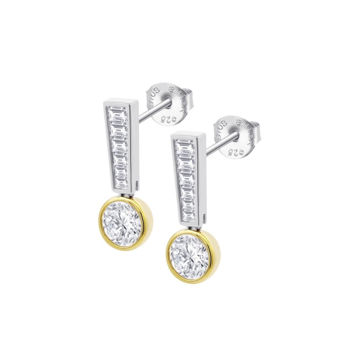 Oorbellen zilver plaqué zirconium