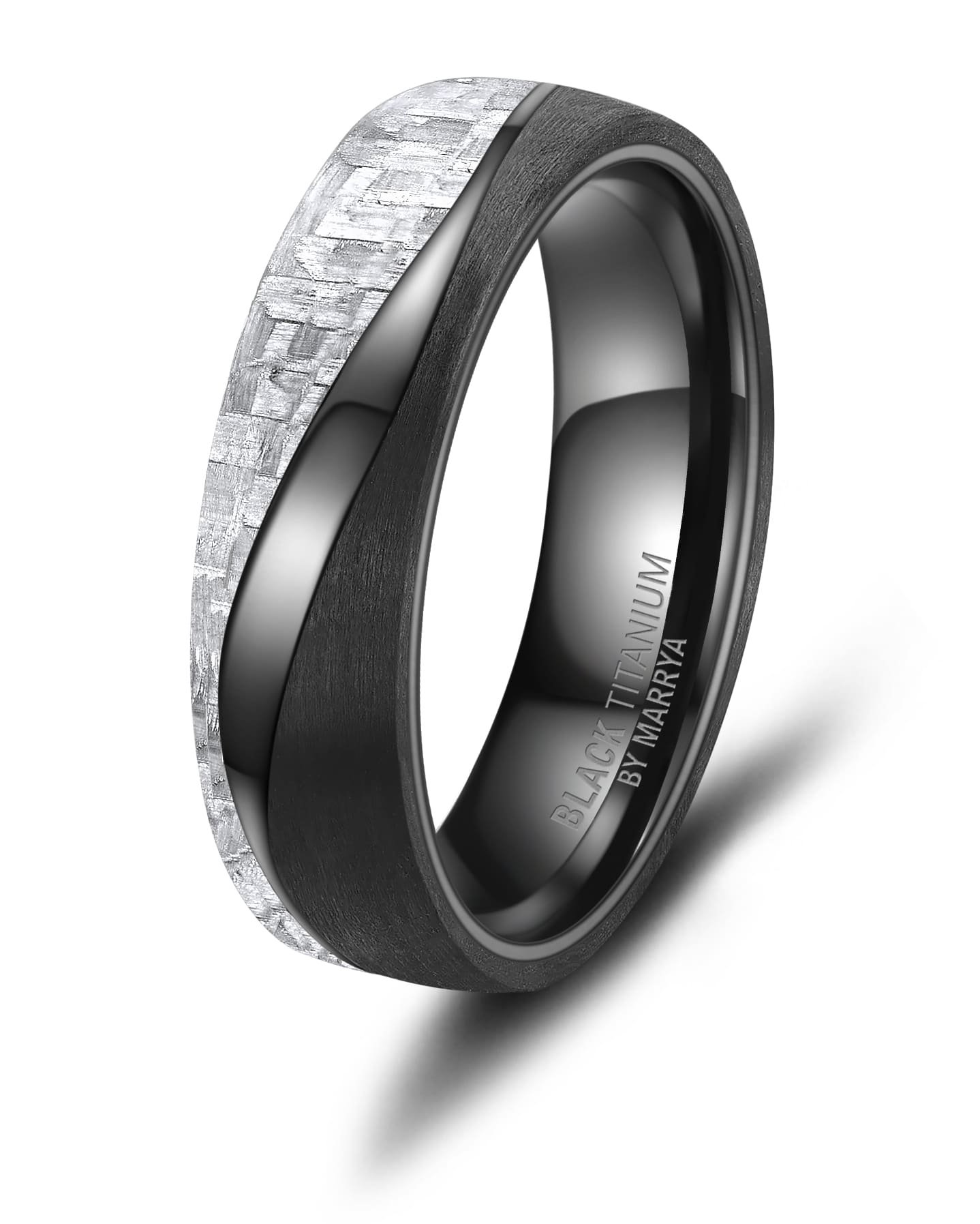 Marrya Black Titanium/Carbon ring H-BT-13-66
-Productie van hoge kwaliteit. Black Titanium bestaat uit 51% zirkonium en 49% titanium
-Black Titanium wordt zwart door een verwarmingsproces. Geen zwarte kleur door middel van coating.
-Hoge kwaliteit
-Black Titanium is een zeer licht en hard materiaal (extreme hardheid)
-Afwijkende maten ook leverbaar
-Zeer goede huidtolerantie
-Geen scherpe randen
-Alle ringen zijn aan de binnenkant gewelfd