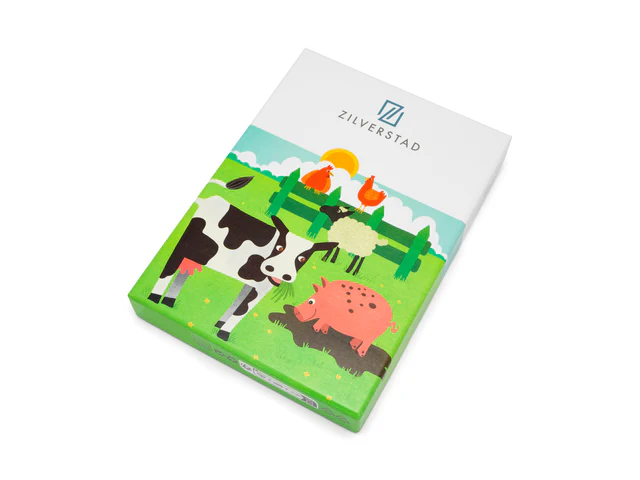 Boerderijdieren bestekset staal 4-delig 6834070