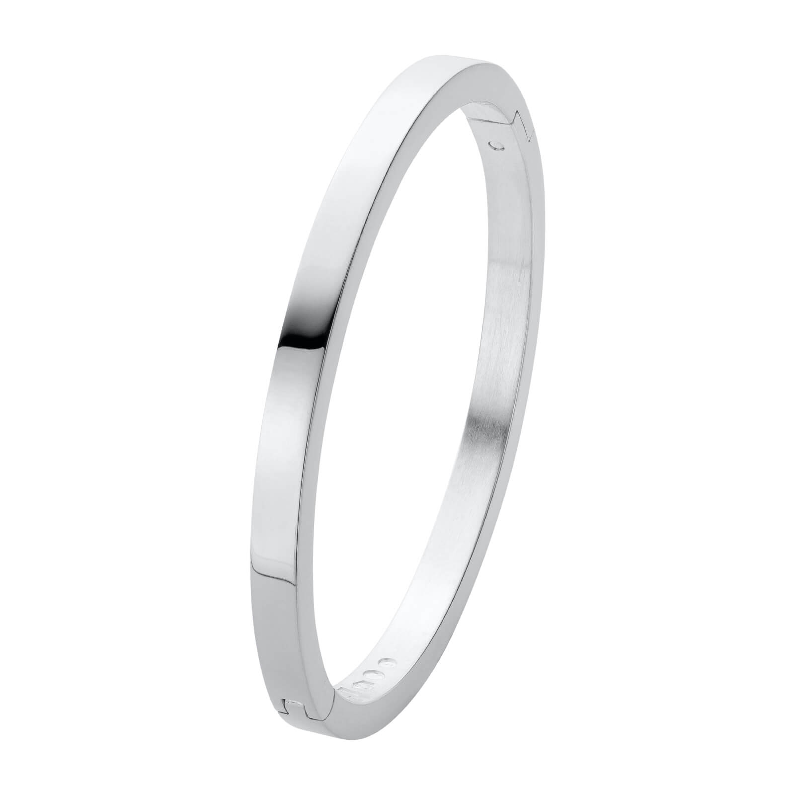 Nol Coopmans - Zilveren handgesmeden bangle armband 4mm breed - AG00262-4