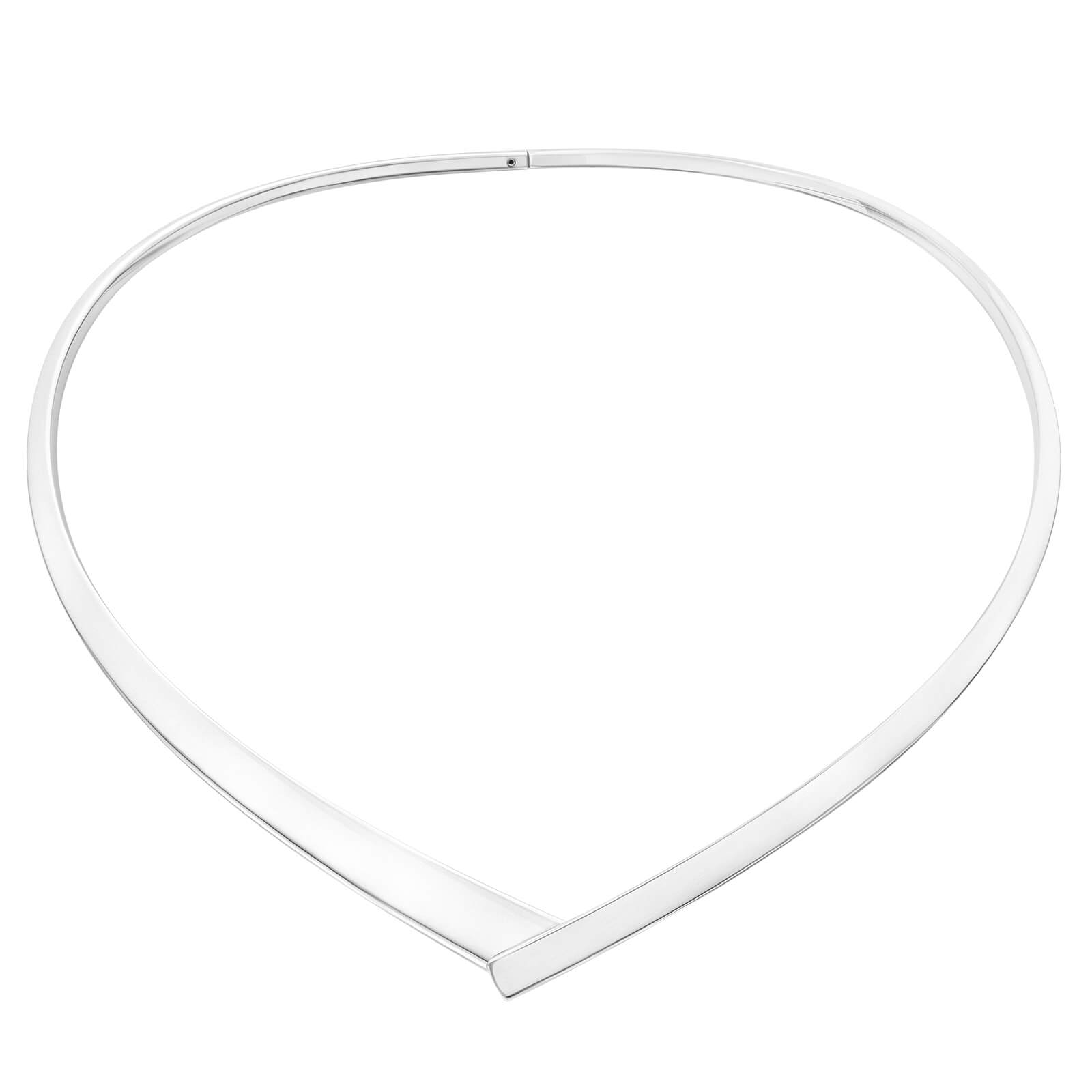 Nol Coopmans - Zilveren handgesmeden spang collier - AG02009-10-BG