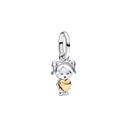  763601C00 bedel girl zilver/goldplated