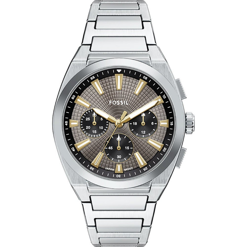De FOSSIL HORLOGE FS6128 is een stijlvolle en moderne herenhorloge. Met een roestvrijstalen kast van 44 mm en een zilverkleurige band straalt het verfijning uit. Hoewel het geen datumfunctie heeft, maakt het strakke ontwerp het ideaal voor zakelijke en formele gelegenheden. Perfect te dragen bij een pak of chique casual outfit voor een verfijnde look.